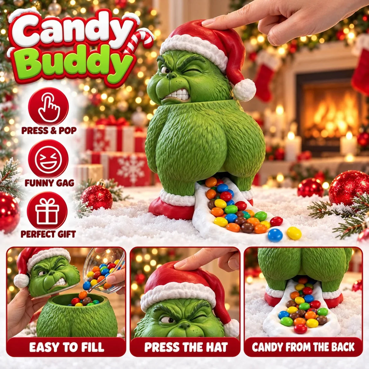 Grinch – Christmas Candy Dispenser